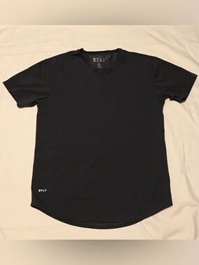 BYLT Lux Three Button Short Sleeve Tee